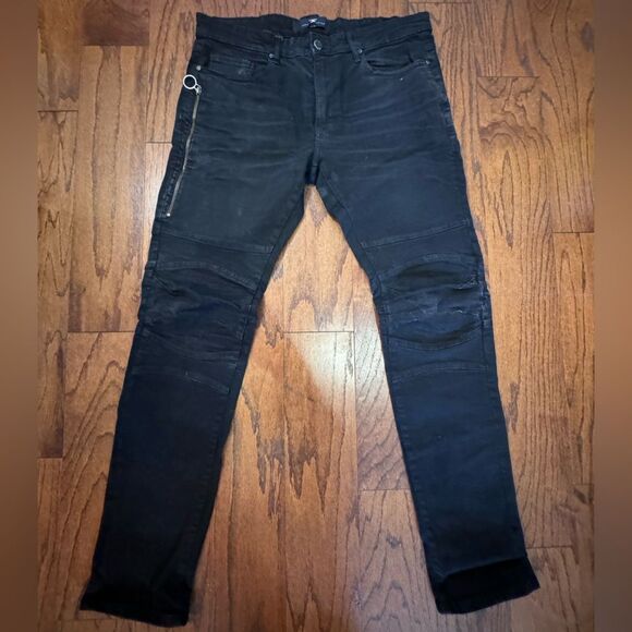 Great condition Jordan Craig Legacy edition black denim jeans, size 34 x 34 - Picture 2 of 5